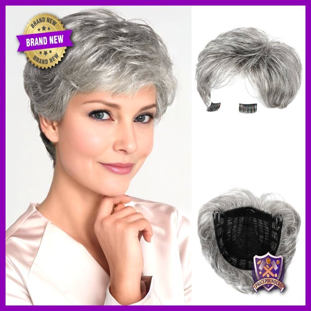 Short Wiglet Hair Topper Lightweight Large Base Full Coverage Natural Look